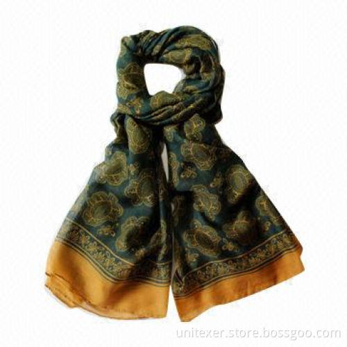 Polyester Printed Scarf, Unique Design, OEM Orders are Welcome